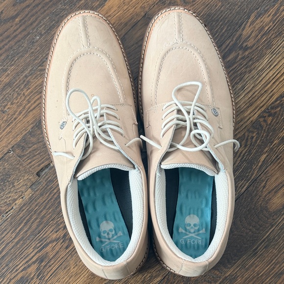 Men's GFore Tan Leather Shoes - Picture 2 of 3